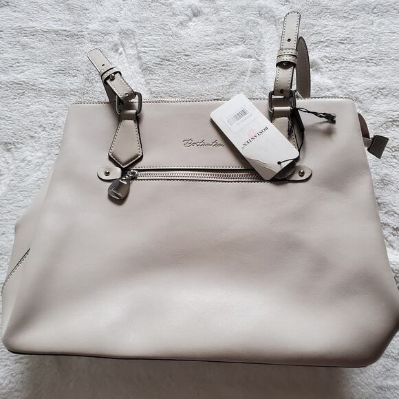 Bostanten Nevin Structured Leather Shoulder Tote Bag - Picture 2 of 12